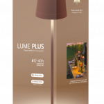 Lume Plus - Century Lampada arredo a batteria - LMPC-023827 - CORTEN -  TELECA SRL